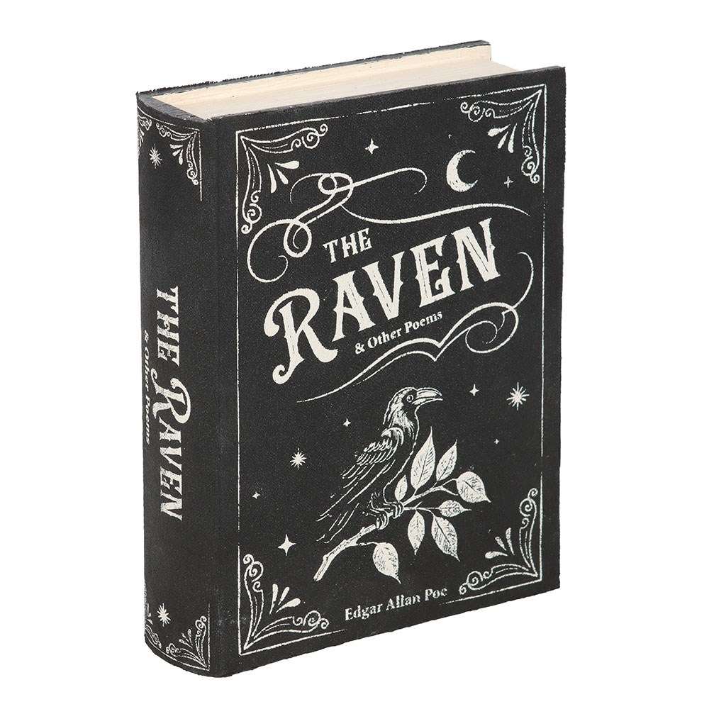 Something Different - The Raven Book Shaped Decoratieve opbergdoos - Zwart